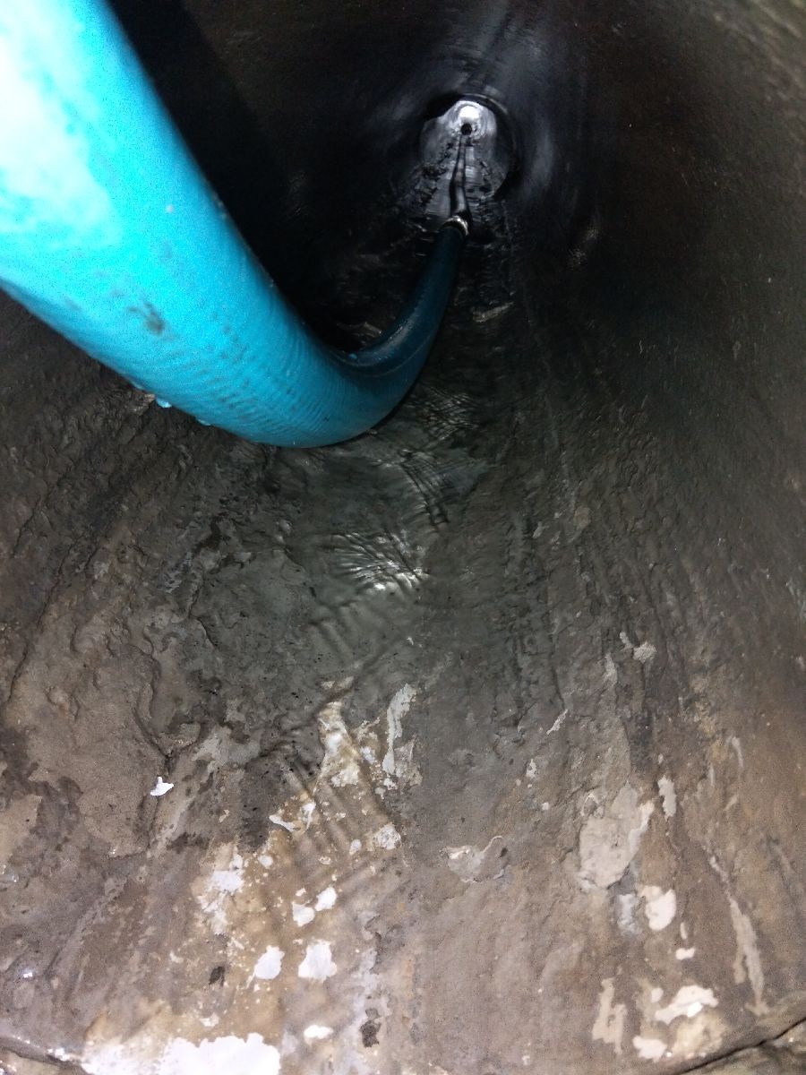 TDK jetting a drain pipe